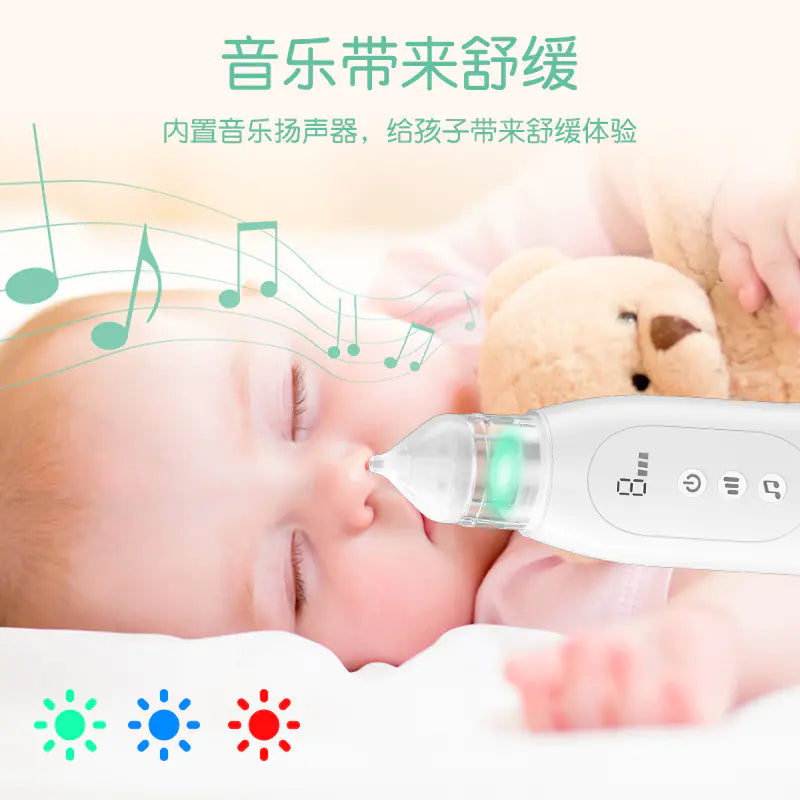Electric Nasal Aspirator for Infants with Self-Cleaning Pi-Mart