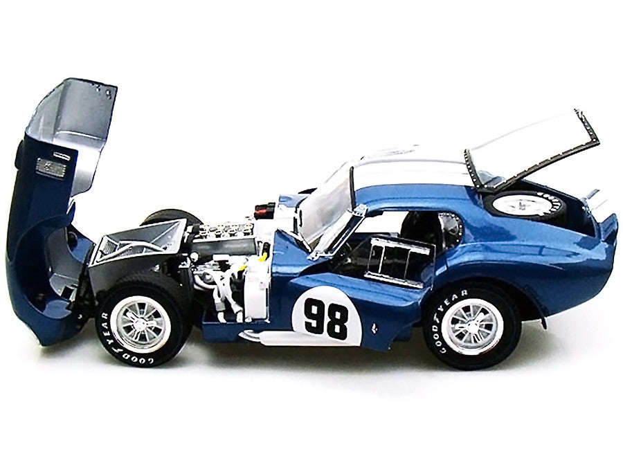 1965 Shelby Cobra Daytona Coupe #98 Blue 1/18 Diecast Model Car by Shelby Collectibles LuxuryLifeWay Online Store