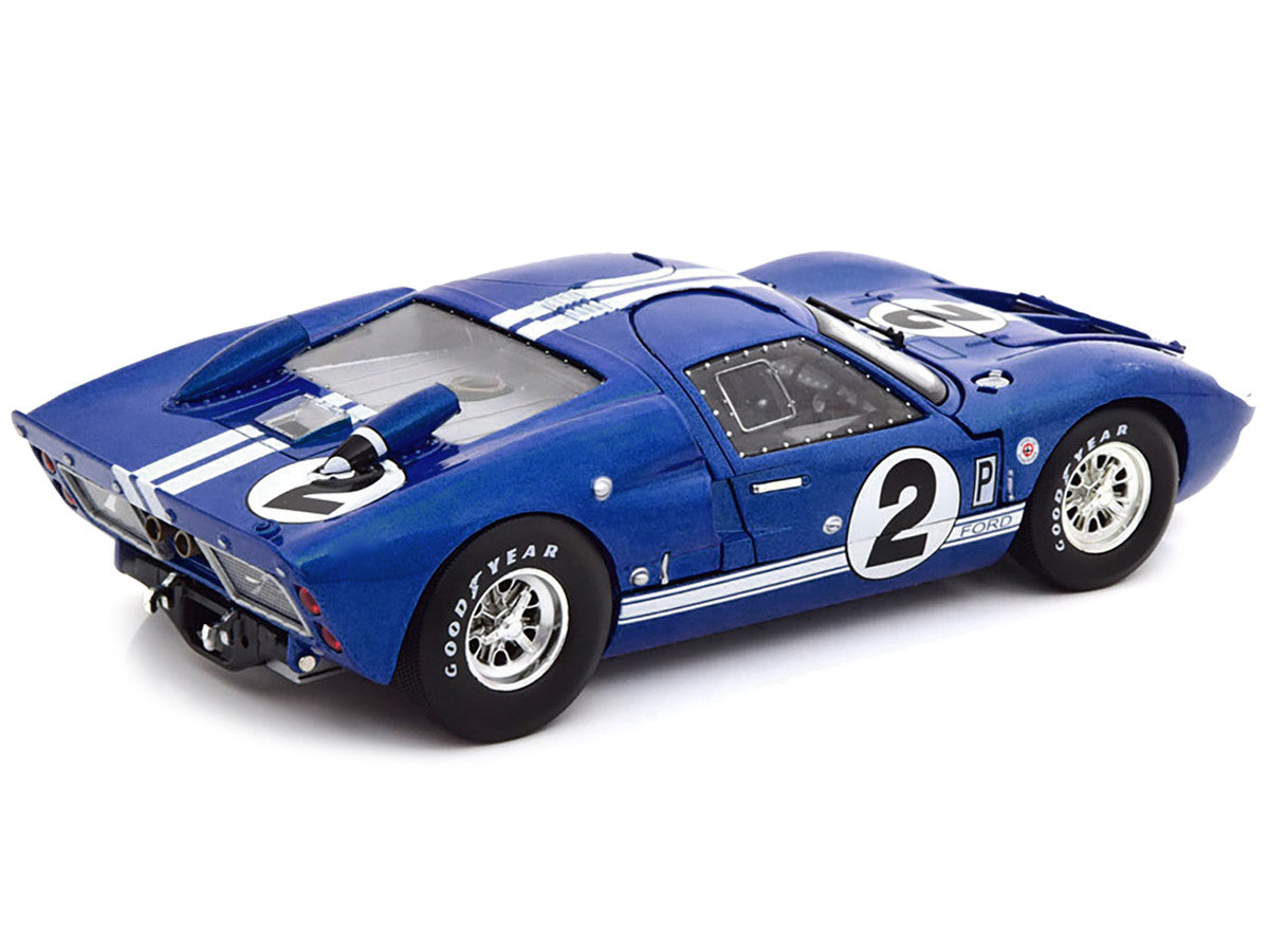 1966 Ford GT40 GT 40 Mark II #2 Blue 12 Hours of Sebring 1/18 Diecast Car Model by Shelby Collectibles LuxuryLifeWay Online Store