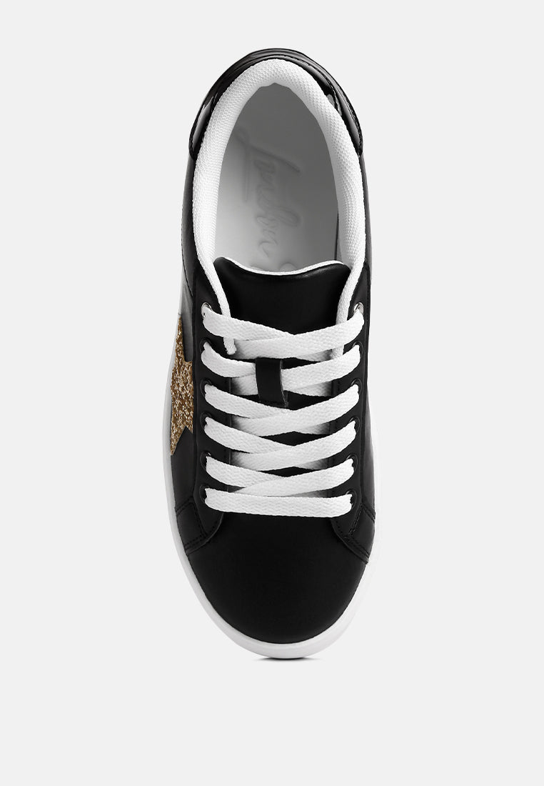 Starry Glitter Star Detail Sneakers LuxuryLifeWay Online Store