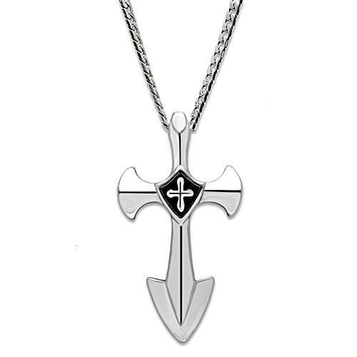 TK462 - High polished (no plating) Stainless Steel Chain Pendant with No Stone LuxuryLifeWay Online Store