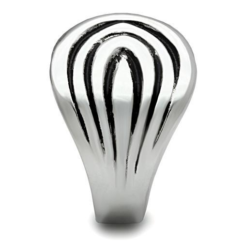 TK521 - High polished (no plating) Stainless Steel Ring with No Stone LuxuryLifeWay Online Store