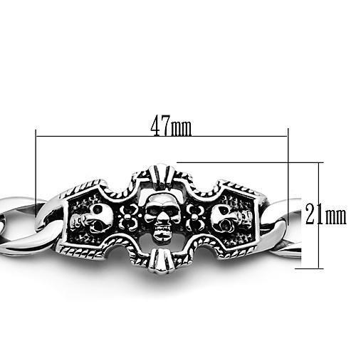 TK567 - High polished (no plating) Stainless Steel Bracelet with No Stone LuxuryLifeWay Online Store