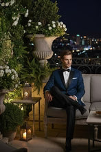 "Vermont" Indigo Blue Tuxedo Jacket LuxuryLifeWay Online Store