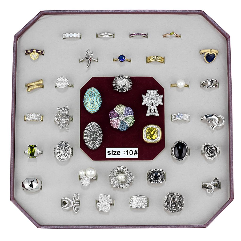 VK-007-SIZE10 - Assorted Brass Ring with Assorted in Assorted LuxuryLifeWay Online Store