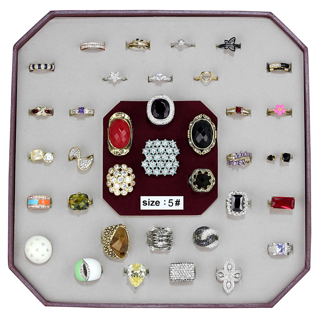 VK-011-SIZE5 - Assorted Brass Ring with Assorted in Assorted LuxuryLifeWay Online Store