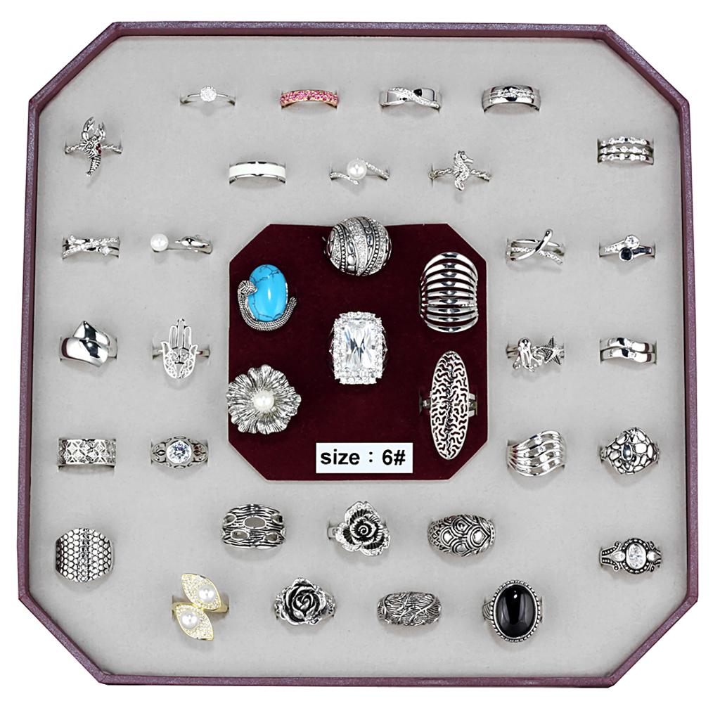 VK-016-SIZE6 - Assorted Brass Ring with Assorted in Assorted LuxuryLifeWay Online Store