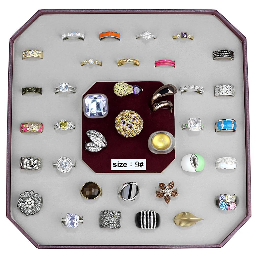 VK-019-SIZE9 - Assorted Brass Ring with Assorted in Assorted LuxuryLifeWay Online Store