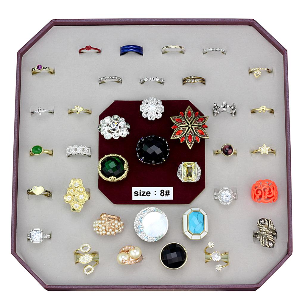 VK-041-SIZE8 - Assorted Brass Ring with Assorted in Assorted LuxuryLifeWay Online Store