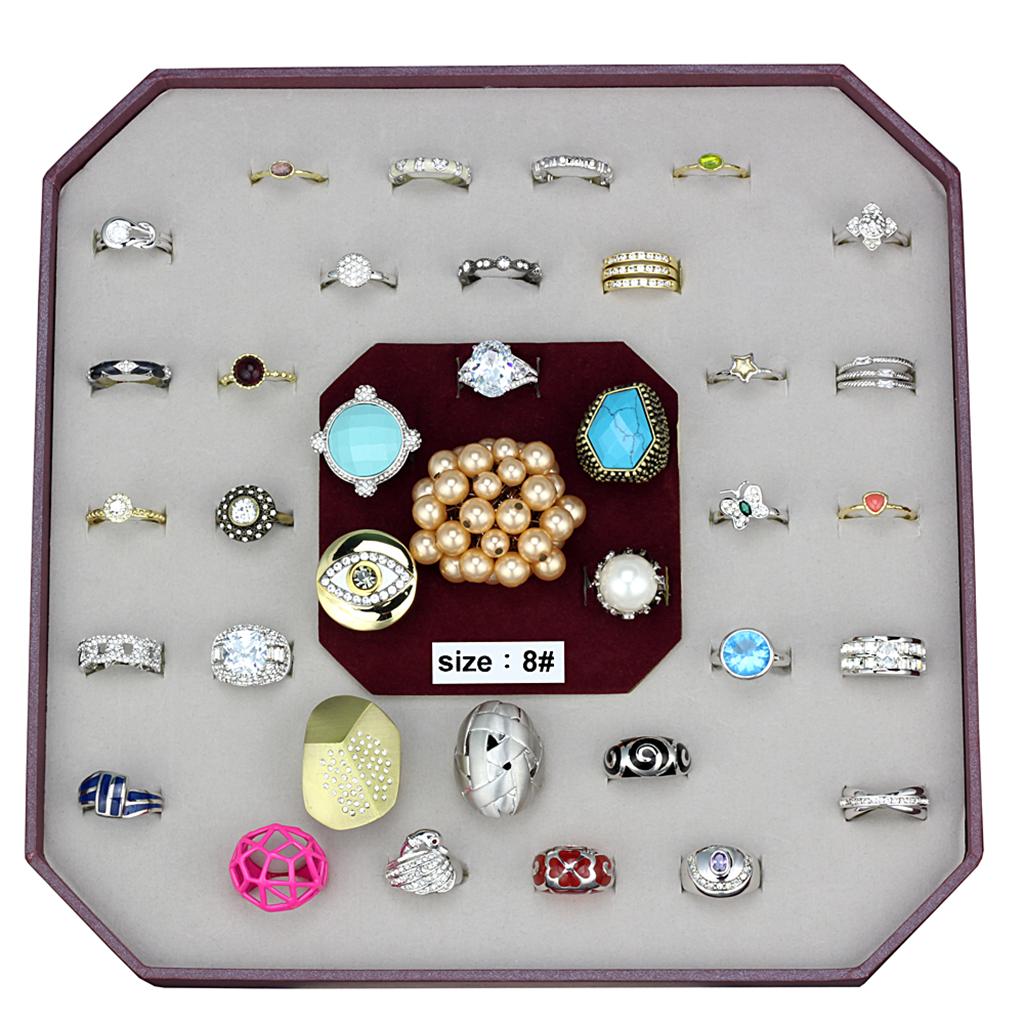 VK-046-SIZE8 - Assorted Brass Ring with Assorted in Assorted LuxuryLifeWay Online Store