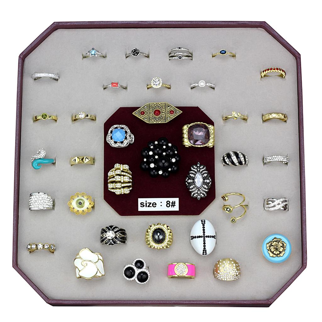 VK-047-SIZE8 - Assorted Brass Ring with Assorted in Assorted LuxuryLifeWay Online Store
