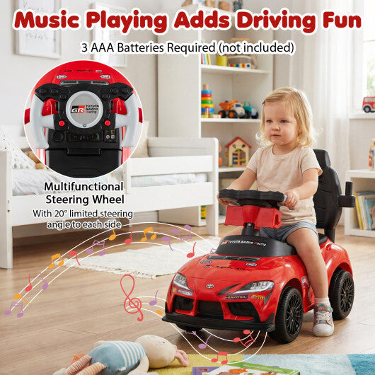 Costway 3-in-1 Toyota Licensed Foot-to-Floor Stroller Sliding Walking Toy-Red LuxuryLifeWay Online Store