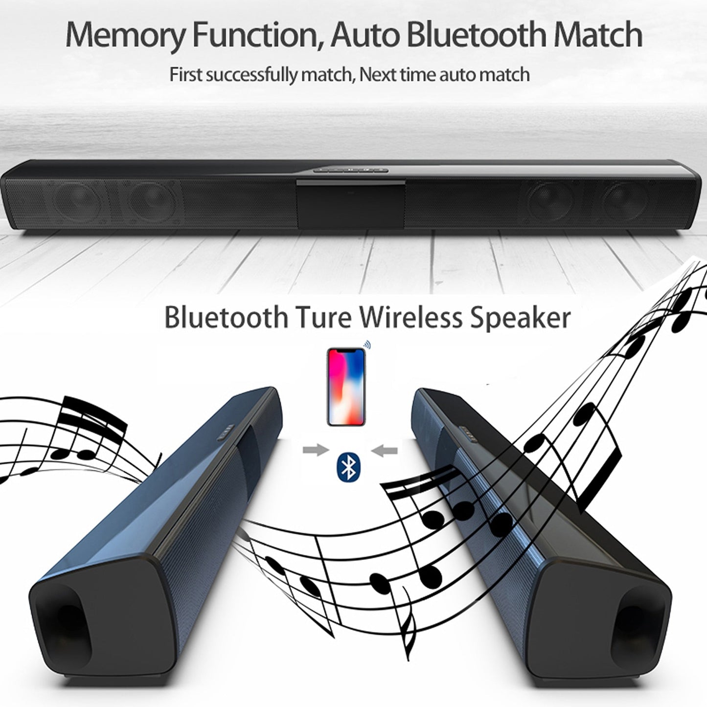 Home Theater Wireless Sound Bar Pi-Mart