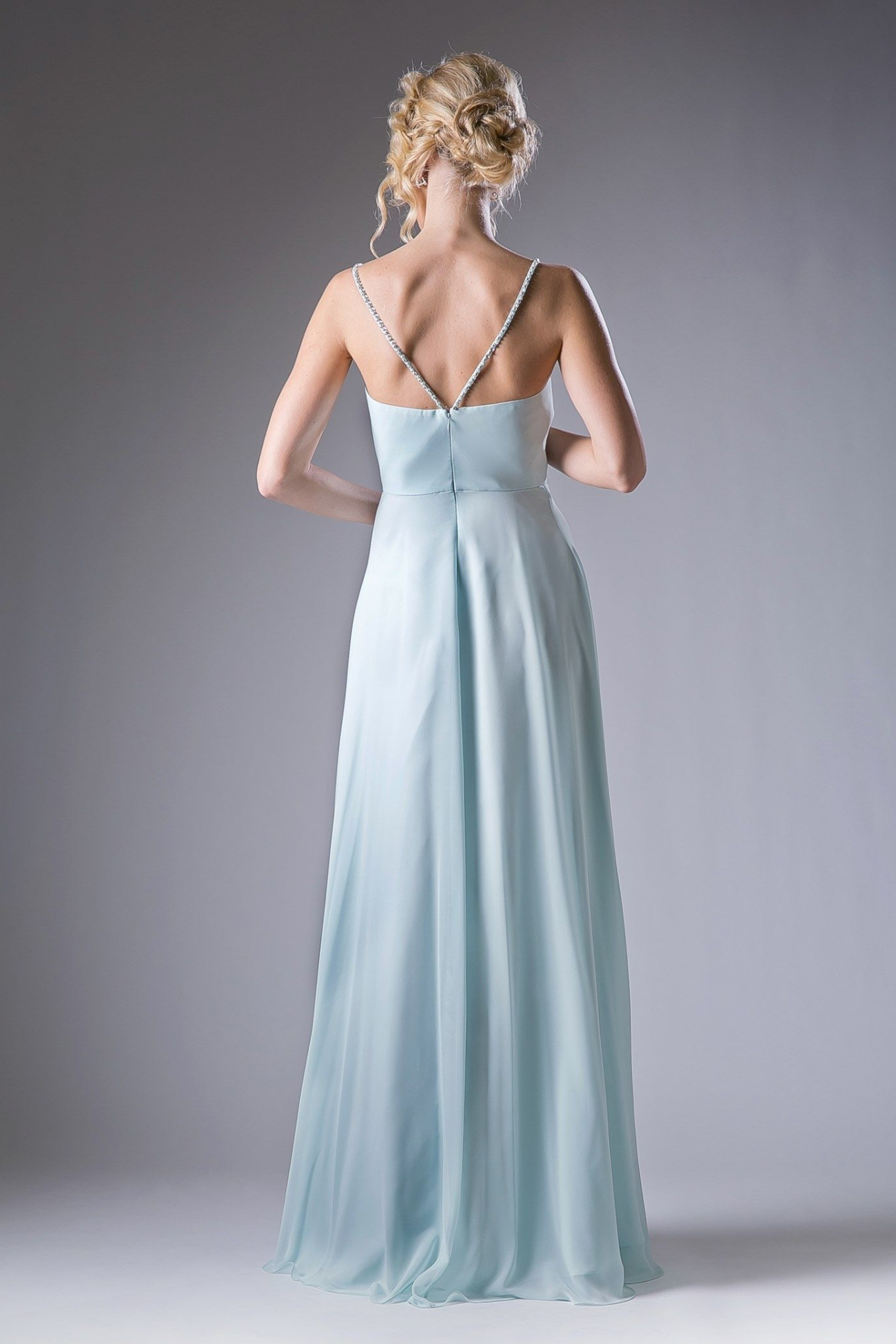 V Neckline With a Beaded Band Dress LuxuryLifeWay Online Store