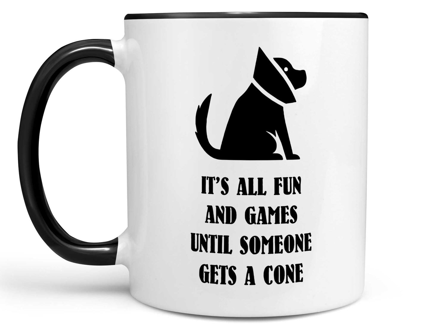 Fun and Games Dog Cone Coffee Mug