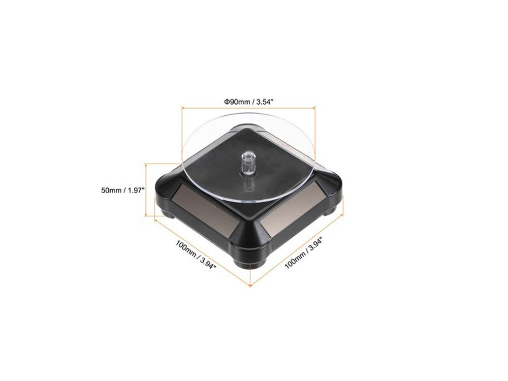 3.5″ Solar Rotating Display Stand with Black Base for 1/64 Scale Model Cars11 LuxuryLifeWay Online Store