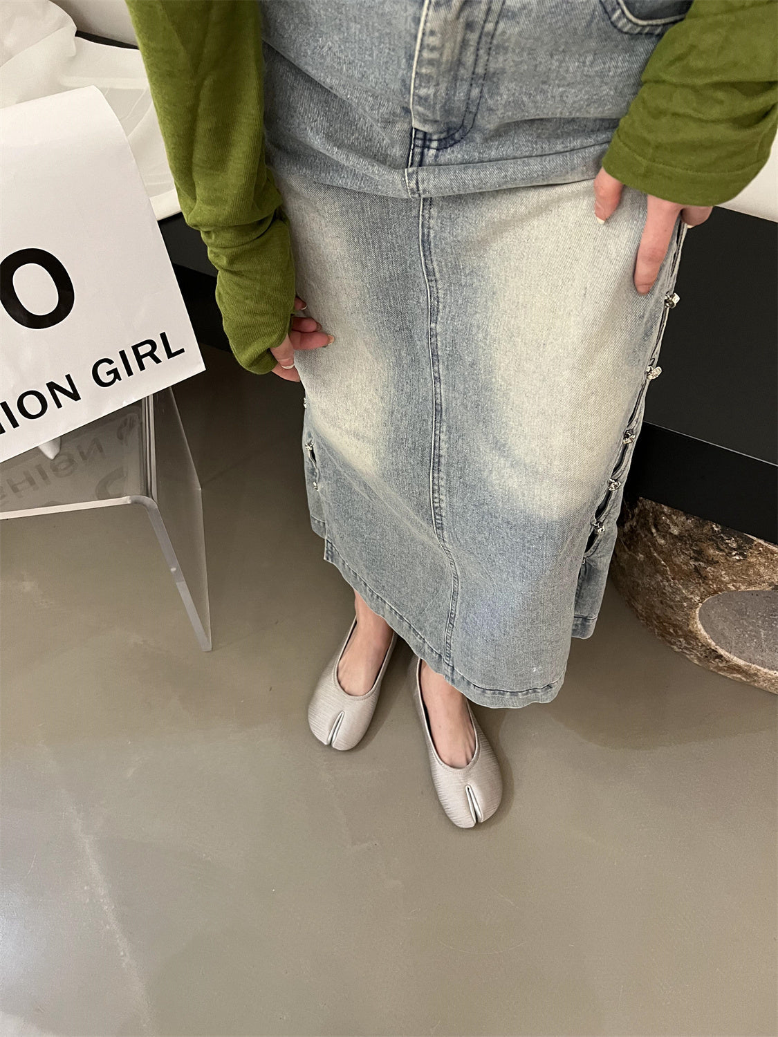 Flat Bottom Silver Single-layer Shoes Women LadyShow.Store