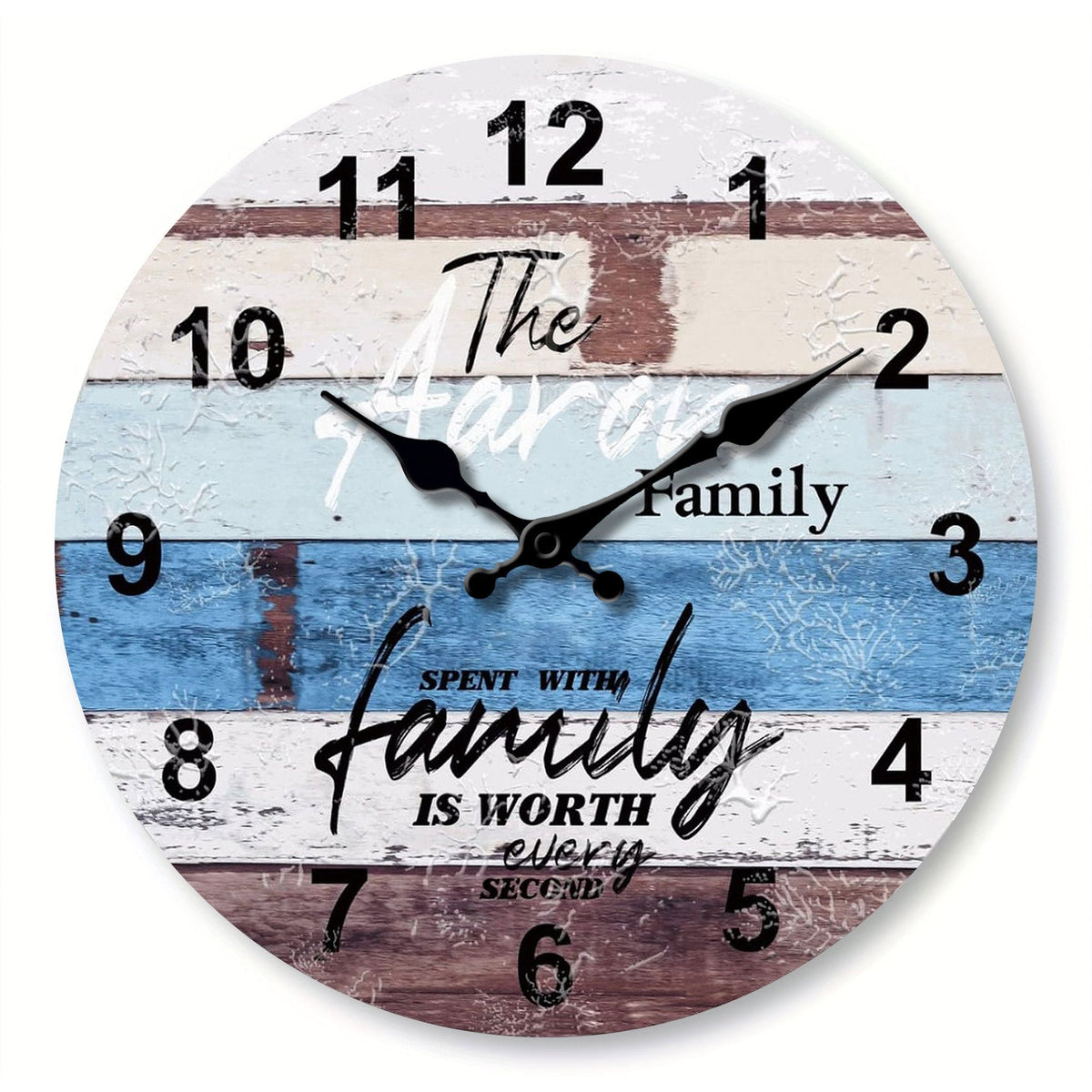Retro Wall Clock Minimalist Creative Home PearlNestDecor.com