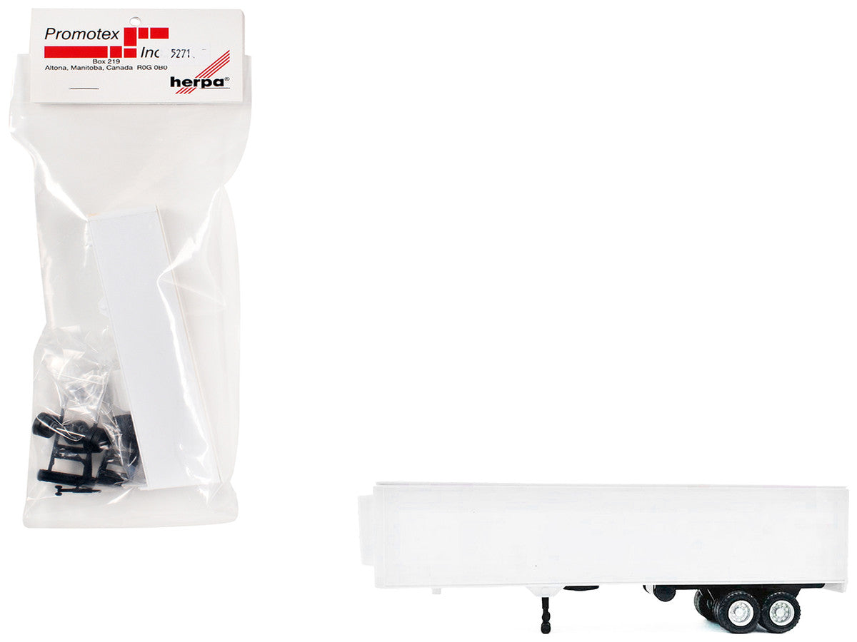40ft Refrigerated (Reefer) Trailer White 1/87 (HO) Plastic Model by Promotex LuxuryLifeWay Online Store