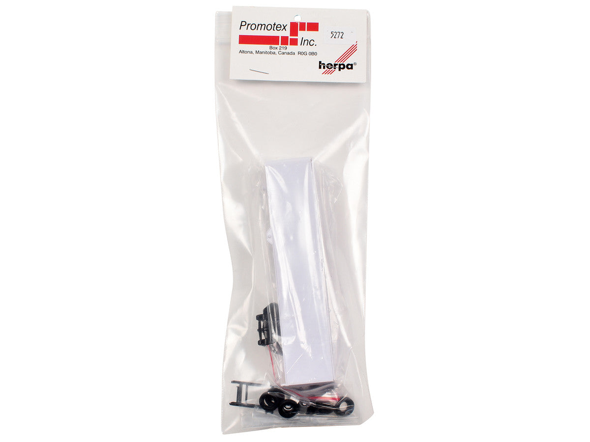 40ft Dry Van Trailer White 1/87 (HO) Plastic Model by Promotex LuxuryLifeWay Online Store