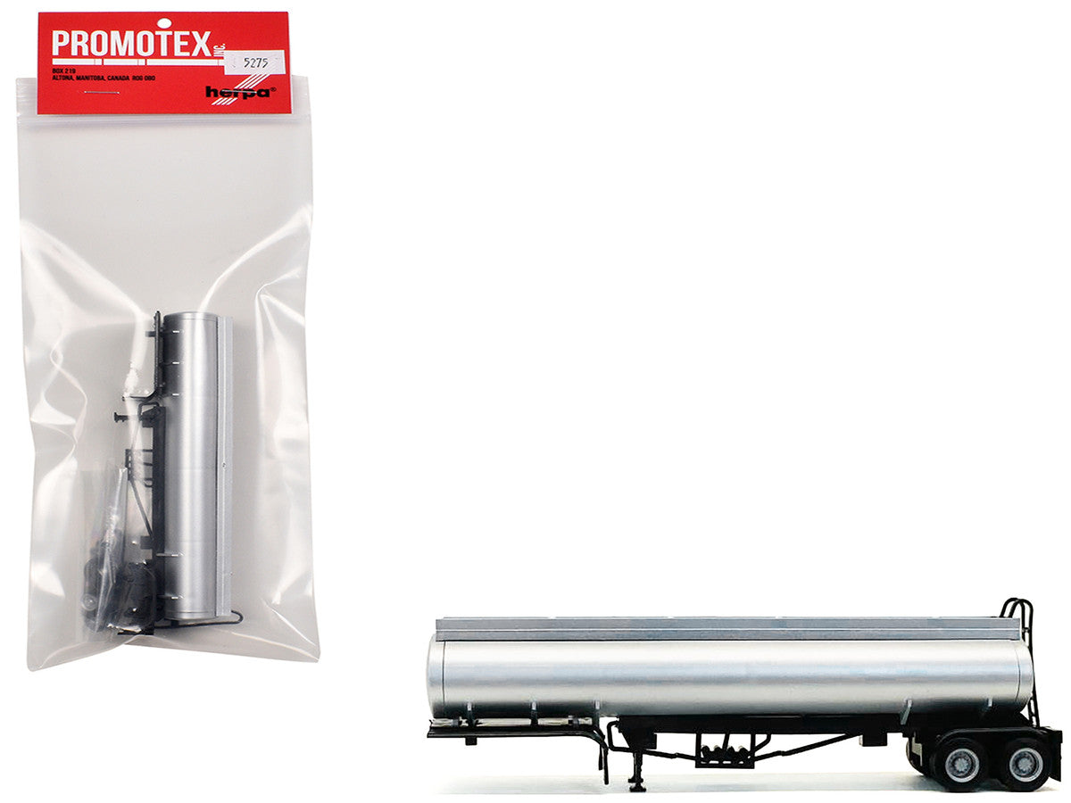 Elliptical Tanker Trailer Silver 1/87 (HO) Plastic Model by Promotex LuxuryLifeWay Online Store