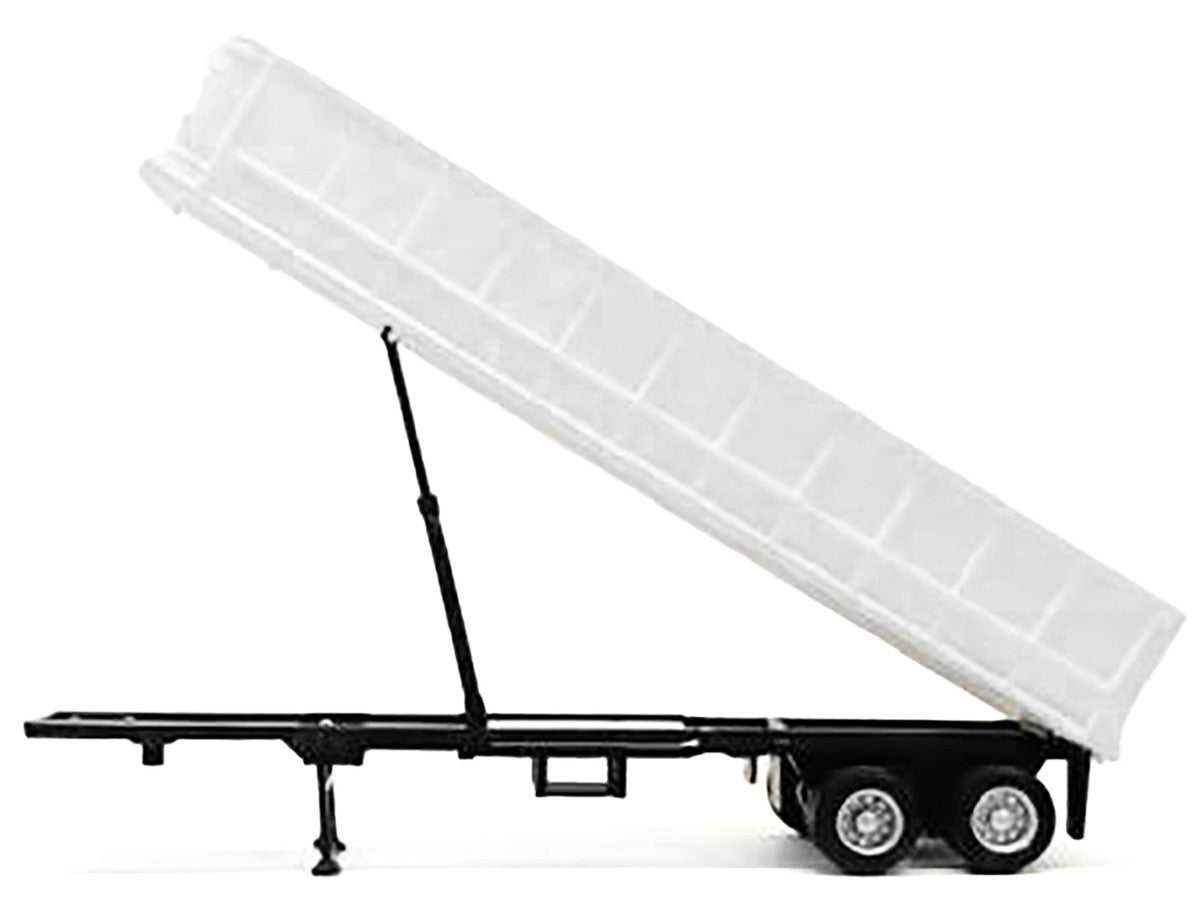 36ft Gravel Trailer White 1/87 (HO) Plastic Model by Promotex LuxuryLifeWay Online Store