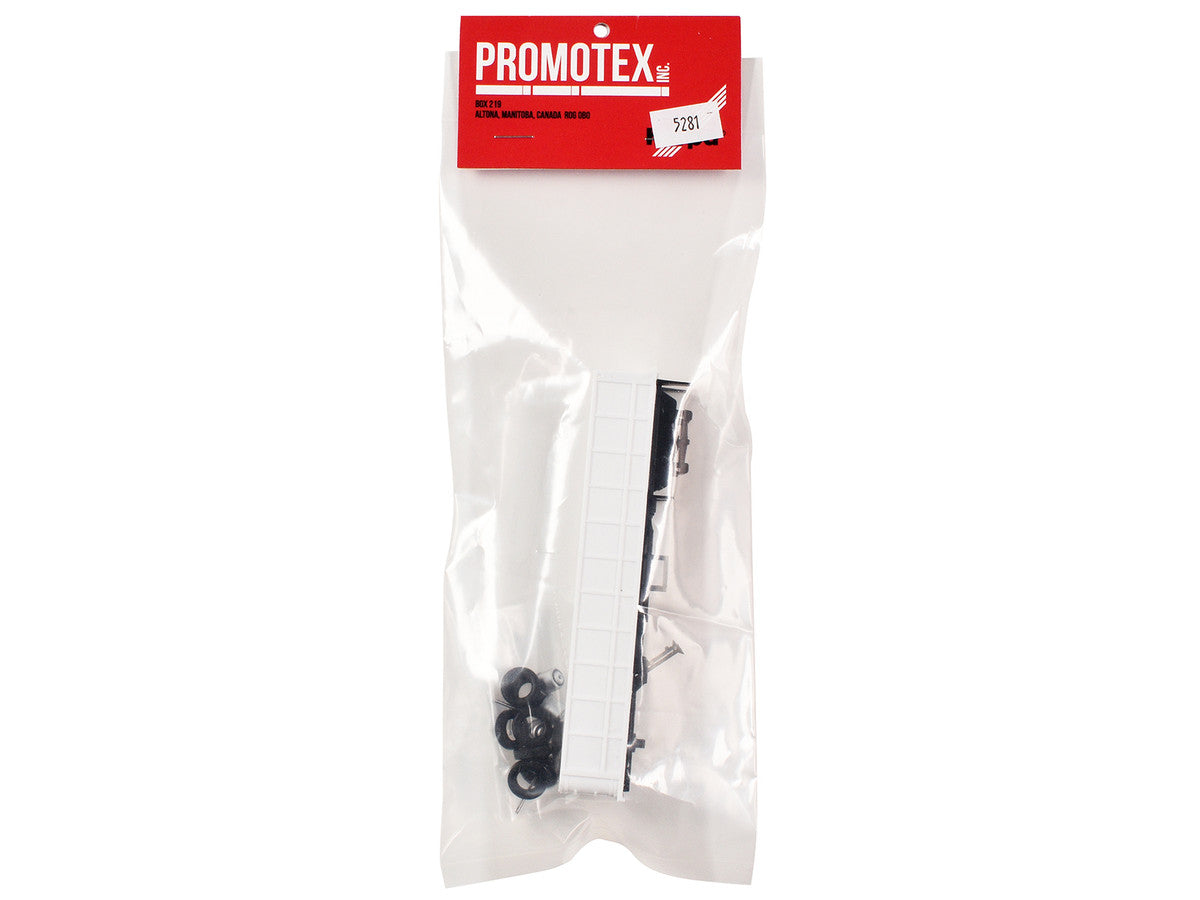 36ft Gravel Trailer White 1/87 (HO) Plastic Model by Promotex LuxuryLifeWay Online Store