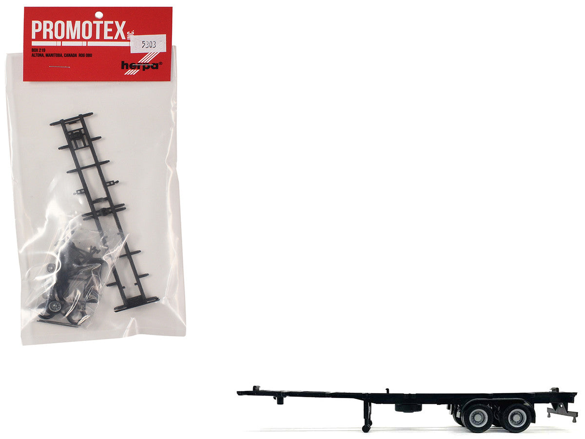 Container Chassis for 2-Axle 40ft Trailer 1/87 (HO) Plastic Model by Promotex LuxuryLifeWay Online Store