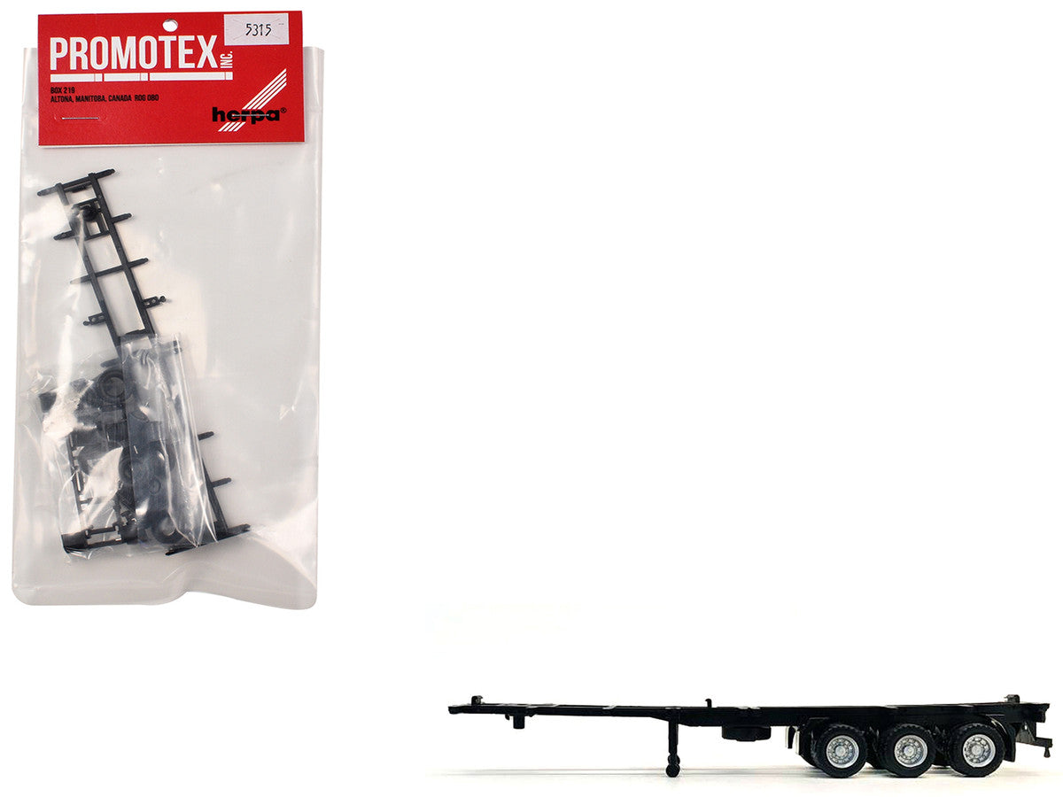 Container Chassis for 3-Axle 40ft Trailer 1/87 (HO) Plastic Model by Promotex LuxuryLifeWay Online Store