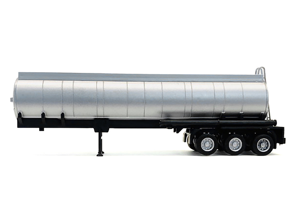 3-Axle Chemical Tanker Trailer Silver 1/87 (HO) Plastic Model by Promotex LuxuryLifeWay Online Store