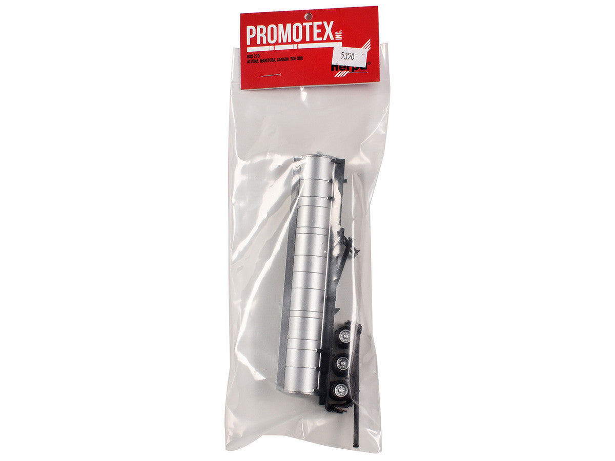 3-Axle Chemical Tanker Trailer Silver 1/87 (HO) Plastic Model by Promotex LuxuryLifeWay Online Store