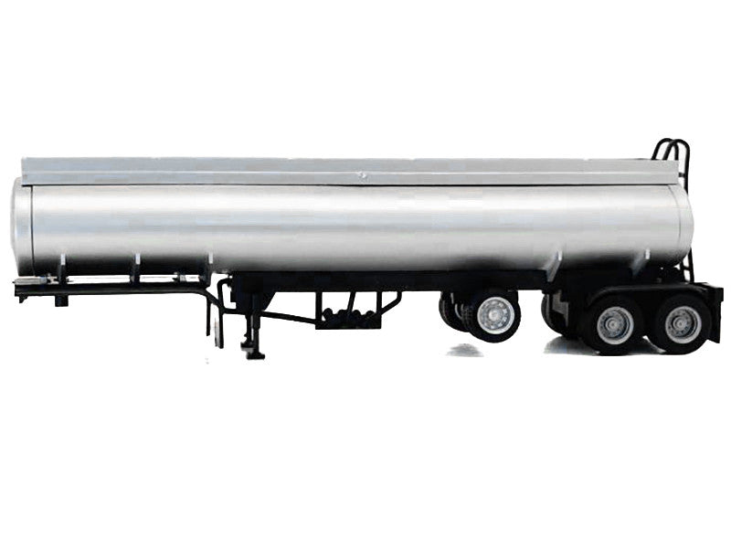 Tag-Axle Elliptical Tanker Trailer Silver 1/87 (HO) Plastic Model by Promotex LuxuryLifeWay Online Store