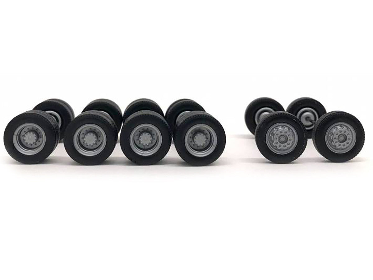 Planetary Hubs Wheel Set (2 Front and 4 Rear) 1/87 (HO) Plastic Model by Promotex LuxuryLifeWay Online Store