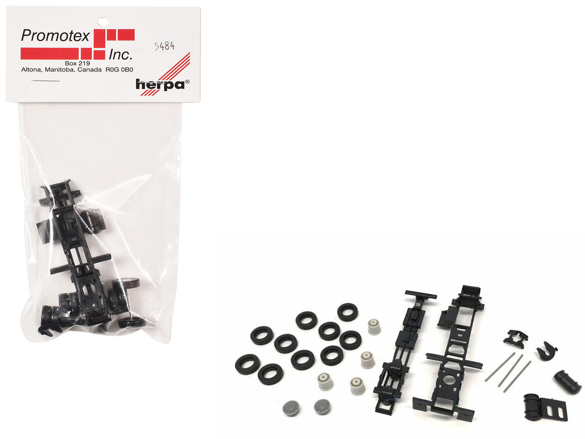 Short Chassis Kit for Kenworth Peterbilt and GMC Cabs 1/87 (HO) Plastic Model by Promotex LuxuryLifeWay Online Store