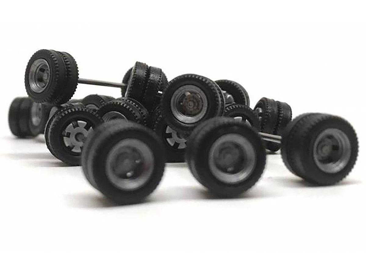 Goldhofer Trailer Wheelsets (12 Sets) 1/87 (HO) Plastic Model by Promotex LuxuryLifeWay Online Store