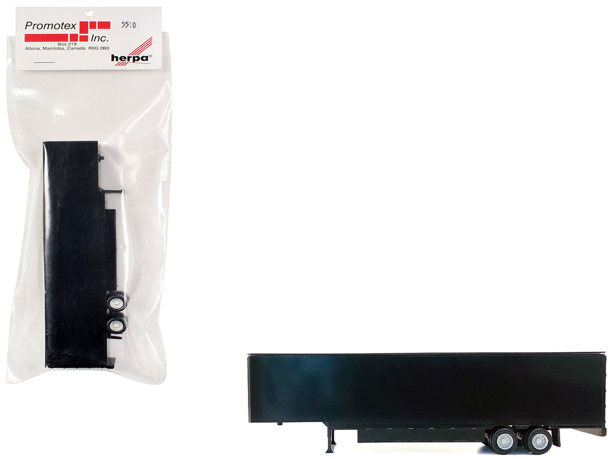 48ft Moving Van Trailer Black 1/87 (HO) Plastic Model by Promotex LuxuryLifeWay Online Store