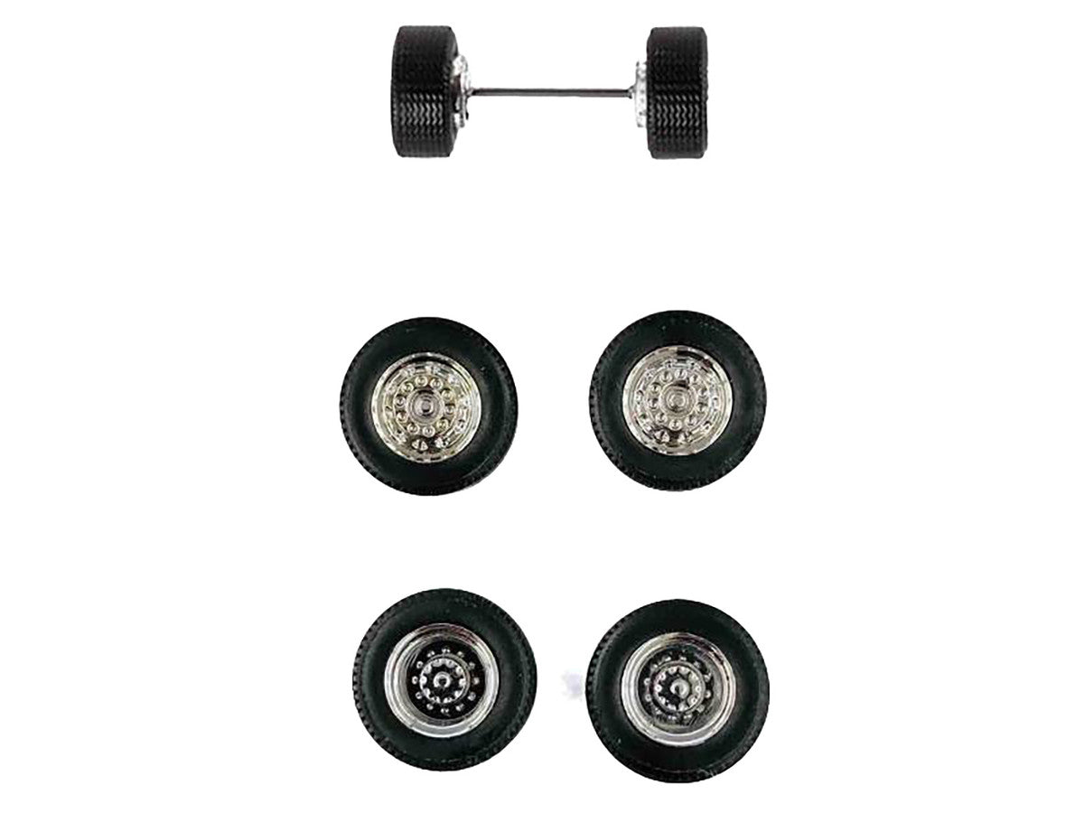 Super Singles with Fronts Sets of Wheels (10 Sets) 1/87 (HO) Plastic Model by Promotex LuxuryLifeWay Online Store