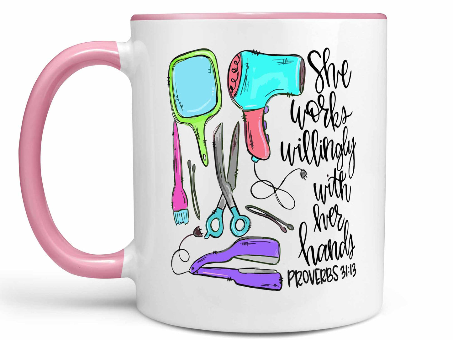 With Her Hands Stylist Coffee Mug