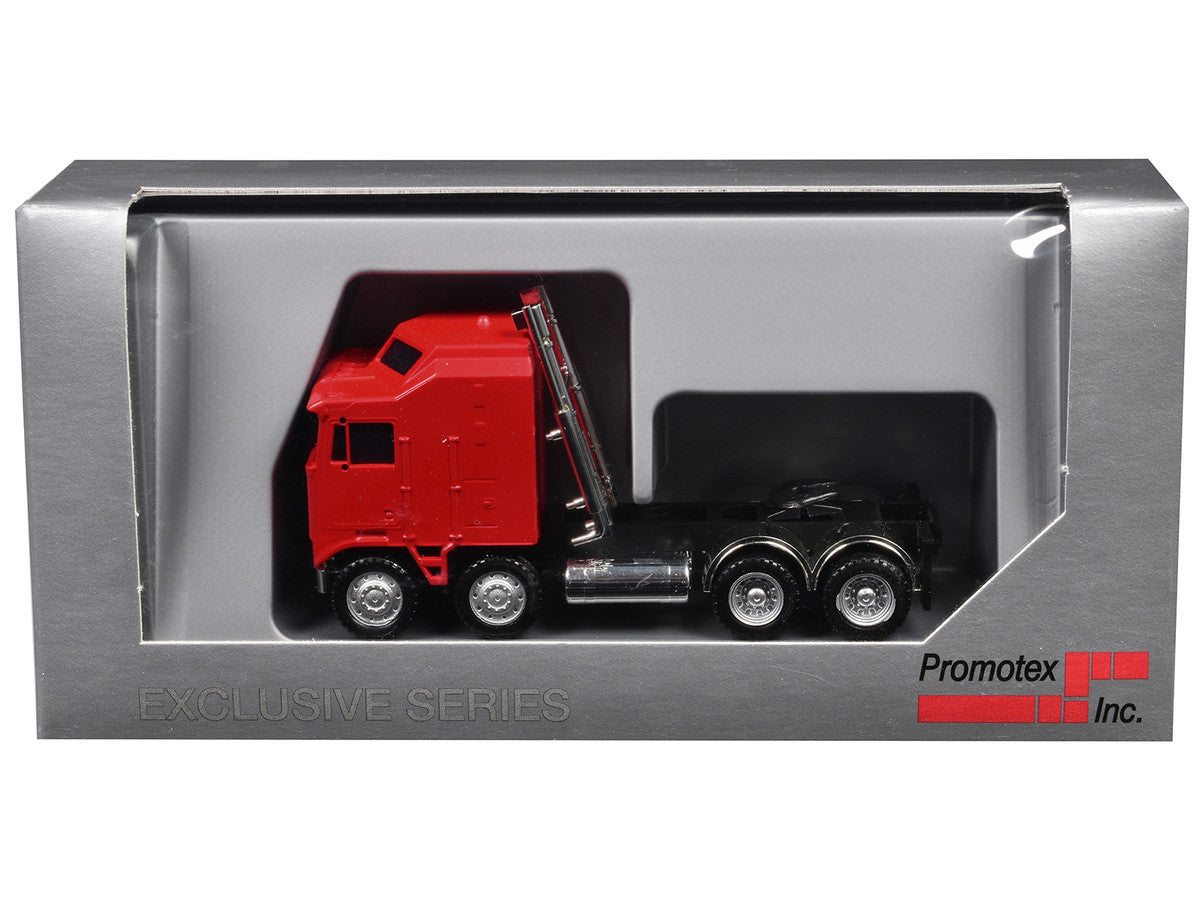 K100 5 Bar Grill Twin Steer Truck Tractor Red 1/87 (HO) Plastic Model Car by Promotex LuxuryLifeWay Online Store