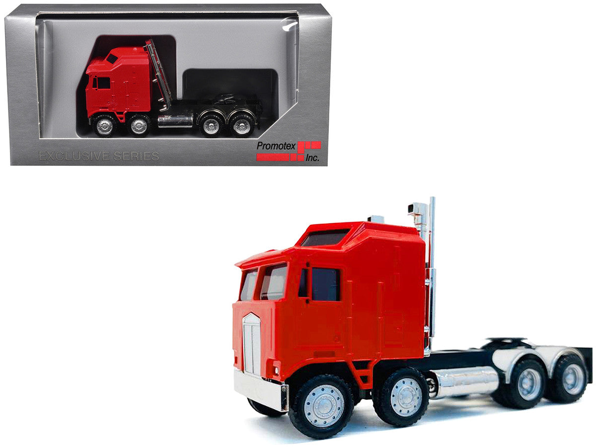K100 5 Bar Grill Twin Steer Truck Tractor Red 1/87 (HO) Plastic Model Car by Promotex LuxuryLifeWay Online Store