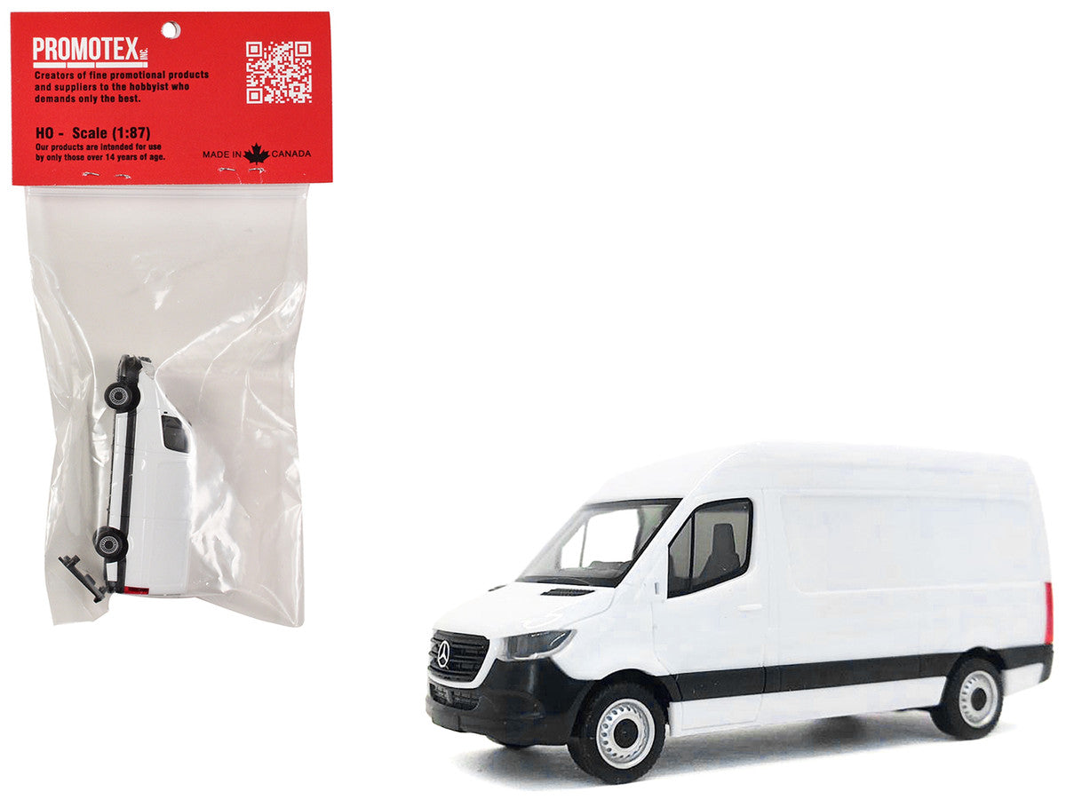 2018 Mercedes-Benz Sprinter Van White 1/87 (HO) Plastic Model Car by Promotex LuxuryLifeWay Online Store