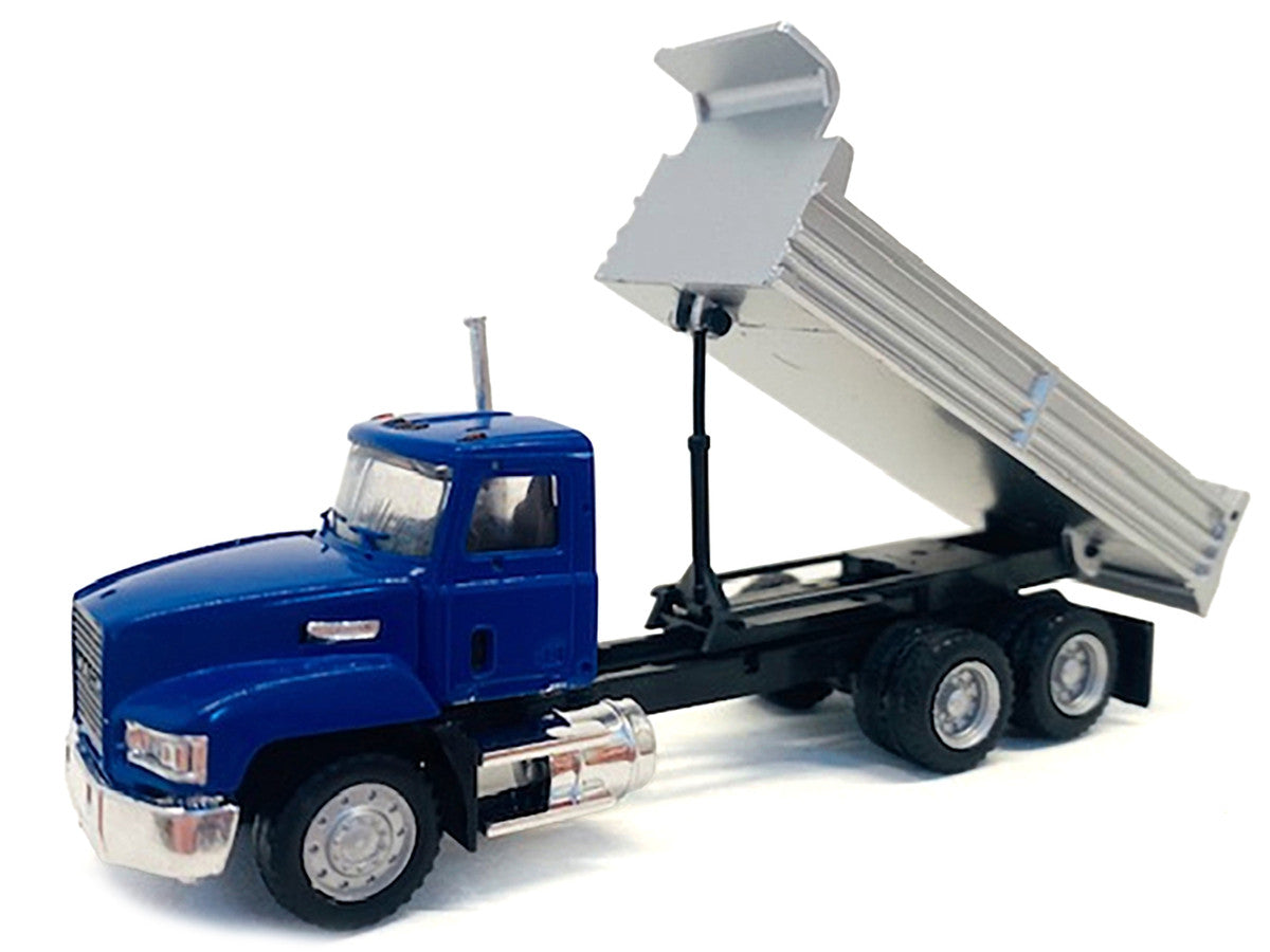 Mack Dump Truck Blue 1/87 (HO) Plastic Model Car by Promotex LuxuryLifeWay Online Store