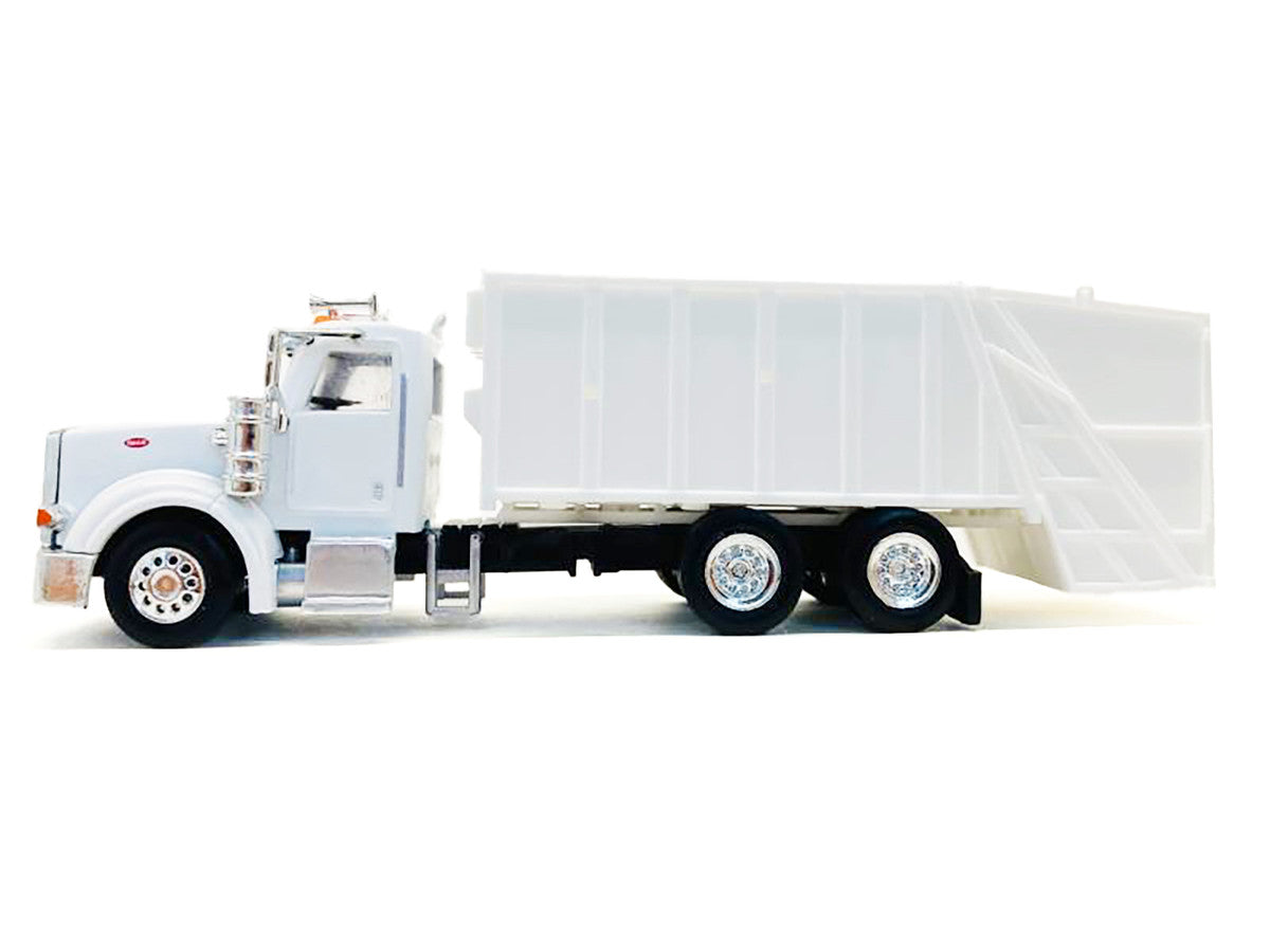 Peterbilt 367 Garbage Truck White 1/87 (HO) Plastic Model Car by Promotex LuxuryLifeWay Online Store