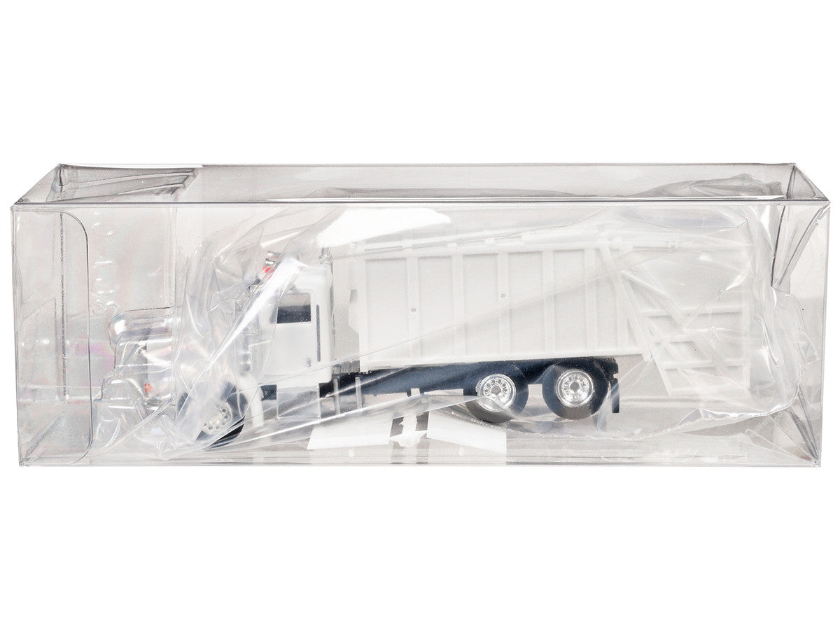Peterbilt 367 Garbage Truck White 1/87 (HO) Plastic Model Car by Promotex LuxuryLifeWay Online Store