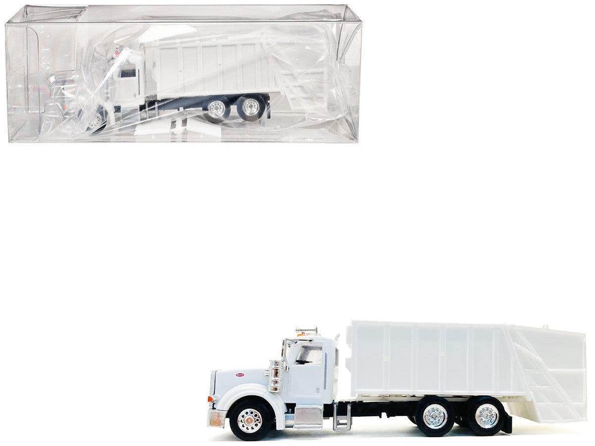 Peterbilt 367 Garbage Truck White 1/87 (HO) Plastic Model Car by Promotex LuxuryLifeWay Online Store