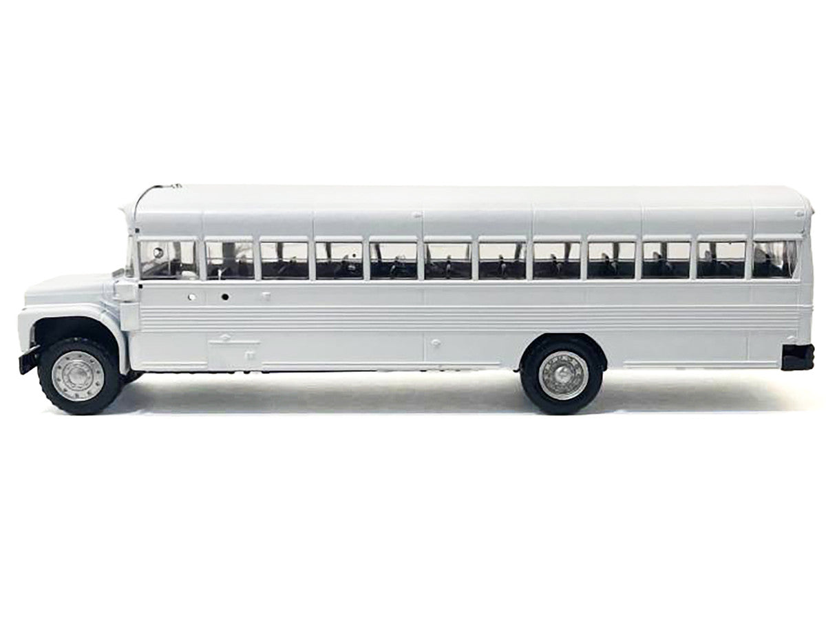 School Bus White 1/87 (HO) Plastic Model by Promotex LuxuryLifeWay Online Store