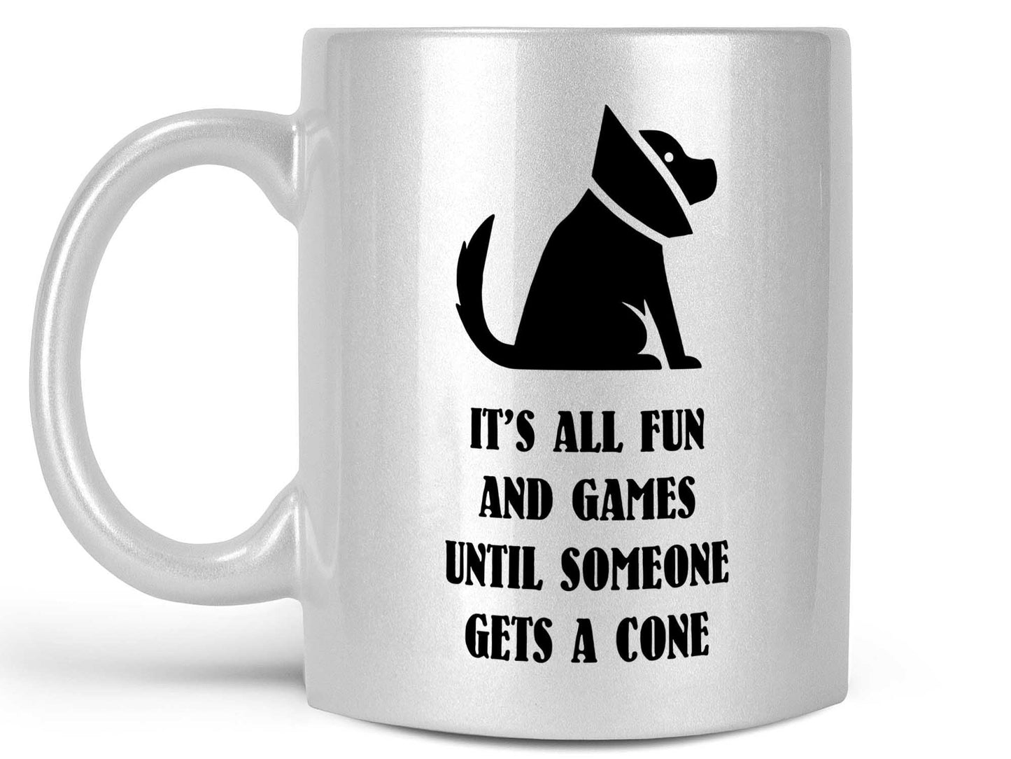 Fun and Games Dog Cone Coffee Mug