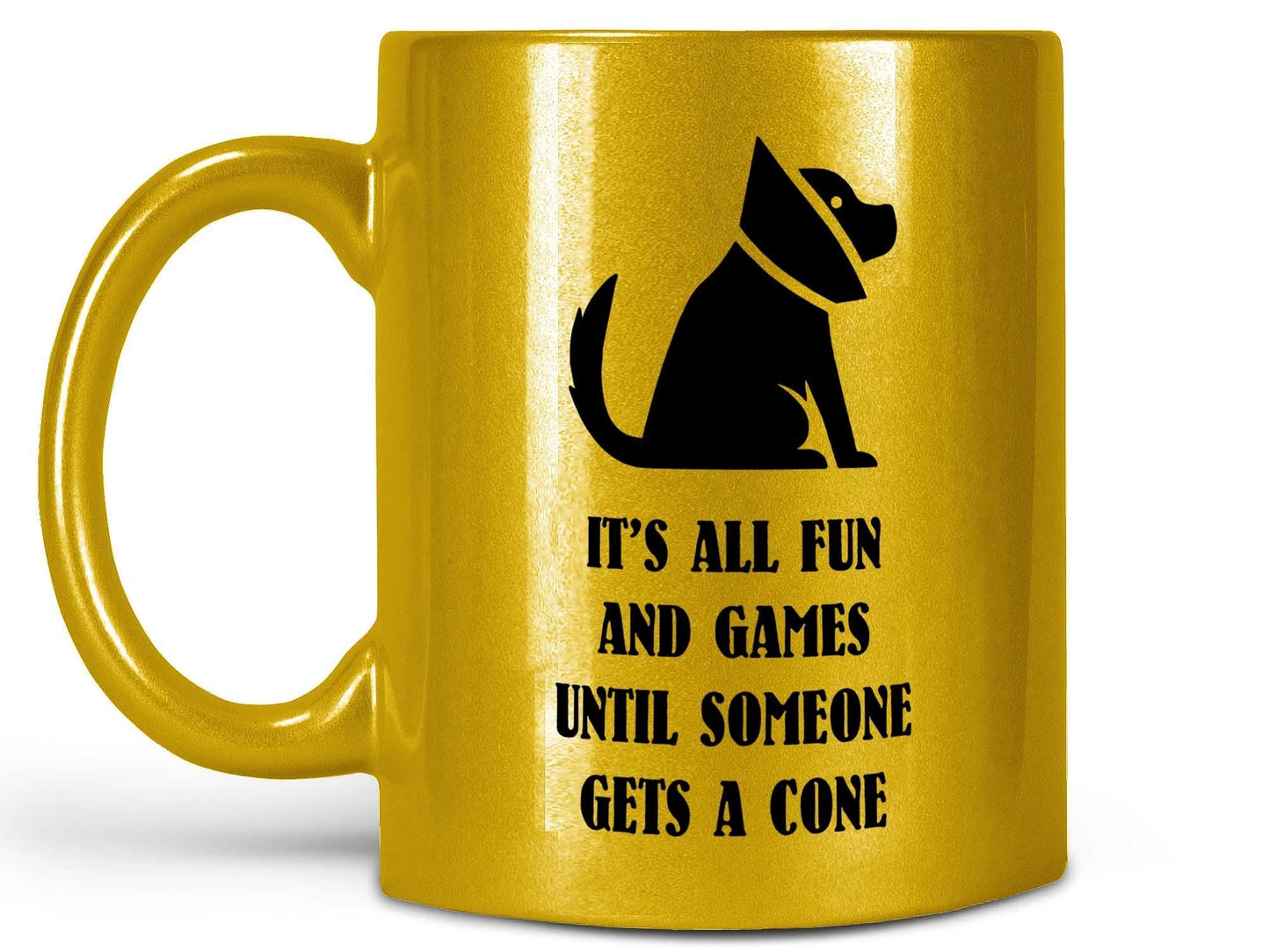 Fun and Games Dog Cone Coffee Mug