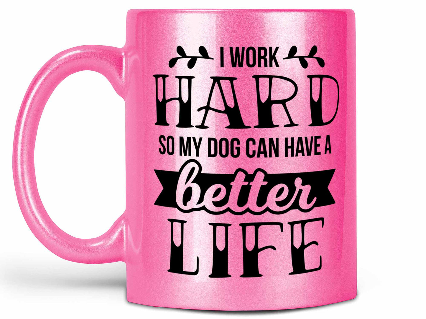 Work Hard Dog Coffee Mug