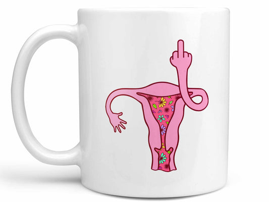 Uterus Middle Finger Coffee Mug
